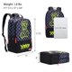 thumbnail image 3 of Mochila UNIKER para portátil de 15,6 pulgadas con puerto USB, diseño de grafiti, 3 of 6
