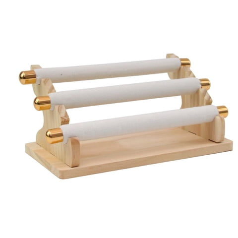 Ioensy - Soporte De Exhibición De Anillos Independientes Soporte De Escaparate Para La Mesa Del Hogar Blanco