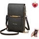 thumbnail image 1 of Bolso bandolera pantalla táctil mujer antirrobo móvil monedero impermeable cuero hombro organizador llaves, 1 of 8