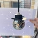 thumbnail image 3 of Colgante De Automóviles, Sombrero Vaquero Con Forma De Bola Redonda, Mini Bola De Discoteca, Interior De Automóviles, Accesorios De Interior, Árboles De Navidad Decorativos, 3 of 6