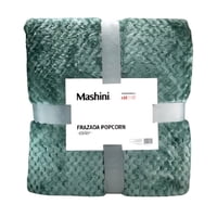 Frazada Popcorn 1.5 Plazas / Verde – Mashini