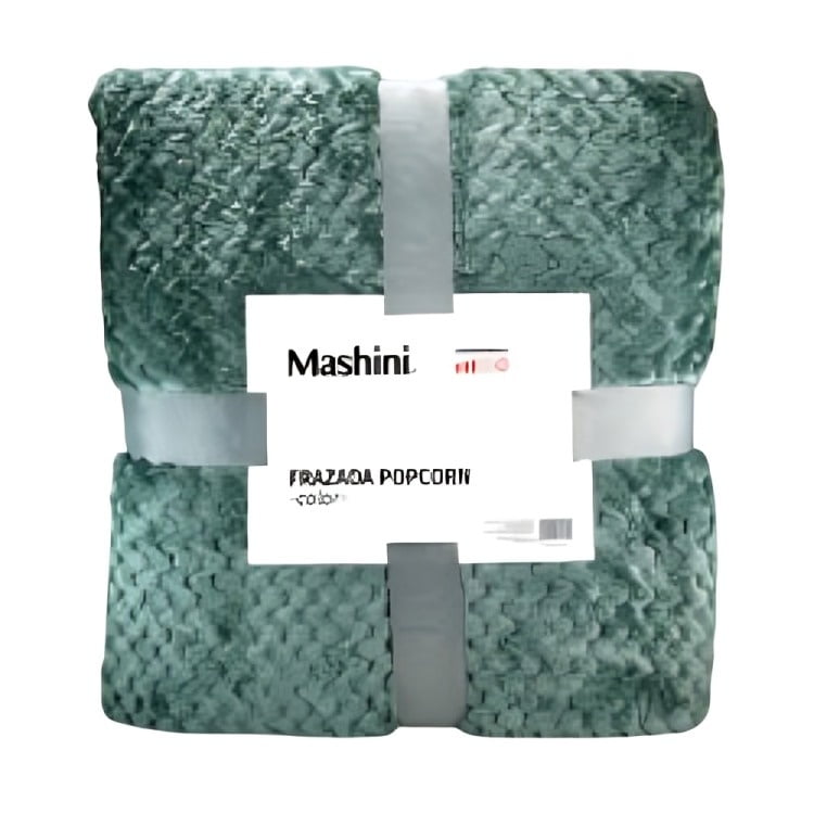Frazada Popcorn 1.5 Plazas / Verde – Mashini