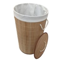 Genérico - Cesta Ropa Bambú Almacenamiento Organizador Redonda Jhn