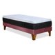 thumbnail image 3 of Cama Zen Top Foam Soft Tela Palo Rosa 1.5 plaza Base Normal, 3 of 4