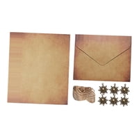 Magideal - Papel Impreso De Color Antiguo De Pergamino, Papel De Escribir Vintage De Papelería Y Sobre Para Manualidades, Invitaciones, Mapa Sol