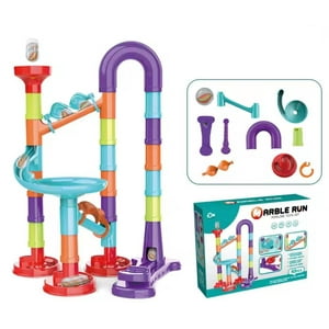 Genérico - Juguete Armable Pista De Canicas 45 Piezas Azul