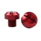 thumbnail image 2 of 2 Piezas M10x1.25 Espejos Retrovisores Rosca Agujero Tapón Tornillos Pernos Rojo Positivo, 2 of 5