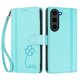 thumbnail image 3 of Funda Cartera Trébol para Samsung Galaxy S23 con Ranuras Tarjetas y Carga Inalámbrica Verde menta, 3 of 6