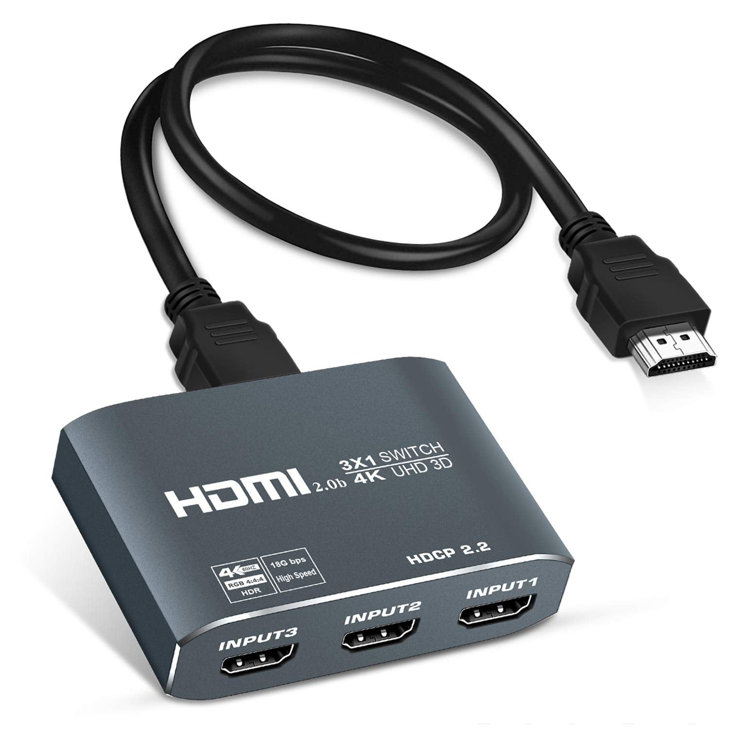 Avedio Links - Conmutador Hdmi 4k @60hz, Enlaces Avedio, Aleación De Aluminio