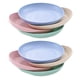 thumbnail image 1 of Xiao Hua 8 Piezas de Plato Profundo de Paja de Trigo de 10 Pulgadas - Apto para Microondas, Lavable en Lavavajillas, Plato de Plástico Resistente Que No Es Frágil, 4 Colores, 1 of 4