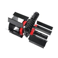 Ioensy - Herramienta Cultivadora Rotativa, Desmalezador De Jardín Para Huertos, Campos, Jardines De Té, 28Cm X 15Cm