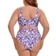thumbnail image 5 of Agnes Orinda Bikini de Dos Piezas para Mujer de Talla Grande para Escuela y Universidad con Estampado, Cordón, Frente Retorcido, Push Up, Cintura Alta, 5 of 9