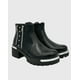 thumbnail image 4 of Botin punta redonda, con taco medio y cierres Negro, 4 of 5