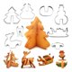 thumbnail image 2 of 8 Cortadores Galletas Navidad 3D Acero Inoxidable Navideñas, 2 of 8