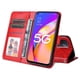 thumbnail image 3 of Funda tipo cartera FOXDOCK para OnePlus Nord N200 , diseño girasol en relieve, cuero PU, cierre magnético, soporte y tarjetero, 3 of 5