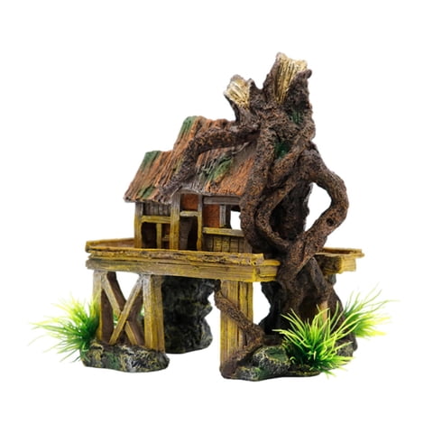 Ioensy - Decoración De Pecera Peces Artificiales Casa De Reptiles Escondite Caracoles Paisajismo Acuático