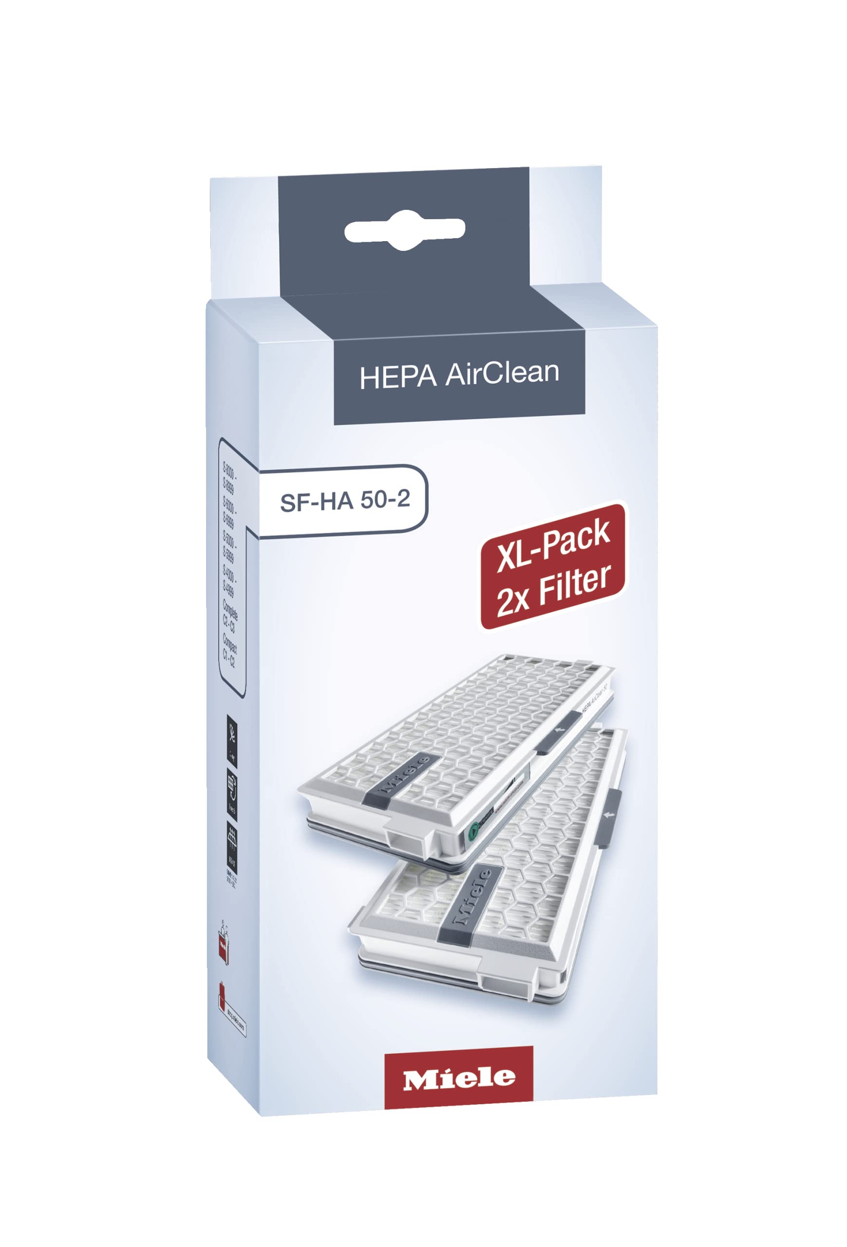 Filtro De Vacío Miele Hepa Airclean Sfha50-2 Con 2 Años De Vida Útil
