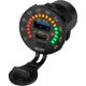 thumbnail image 1 of Voltímetro redondo Rainbow Sea-Dog con toma de corriente USB y USB-C, 1 of 3