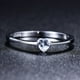 thumbnail image 2 of Boho Love Ring - 925 Sterling Silver Heart Ring with Zircon Stone - Perfect for Engagement and Promise Promises, 2 of 4