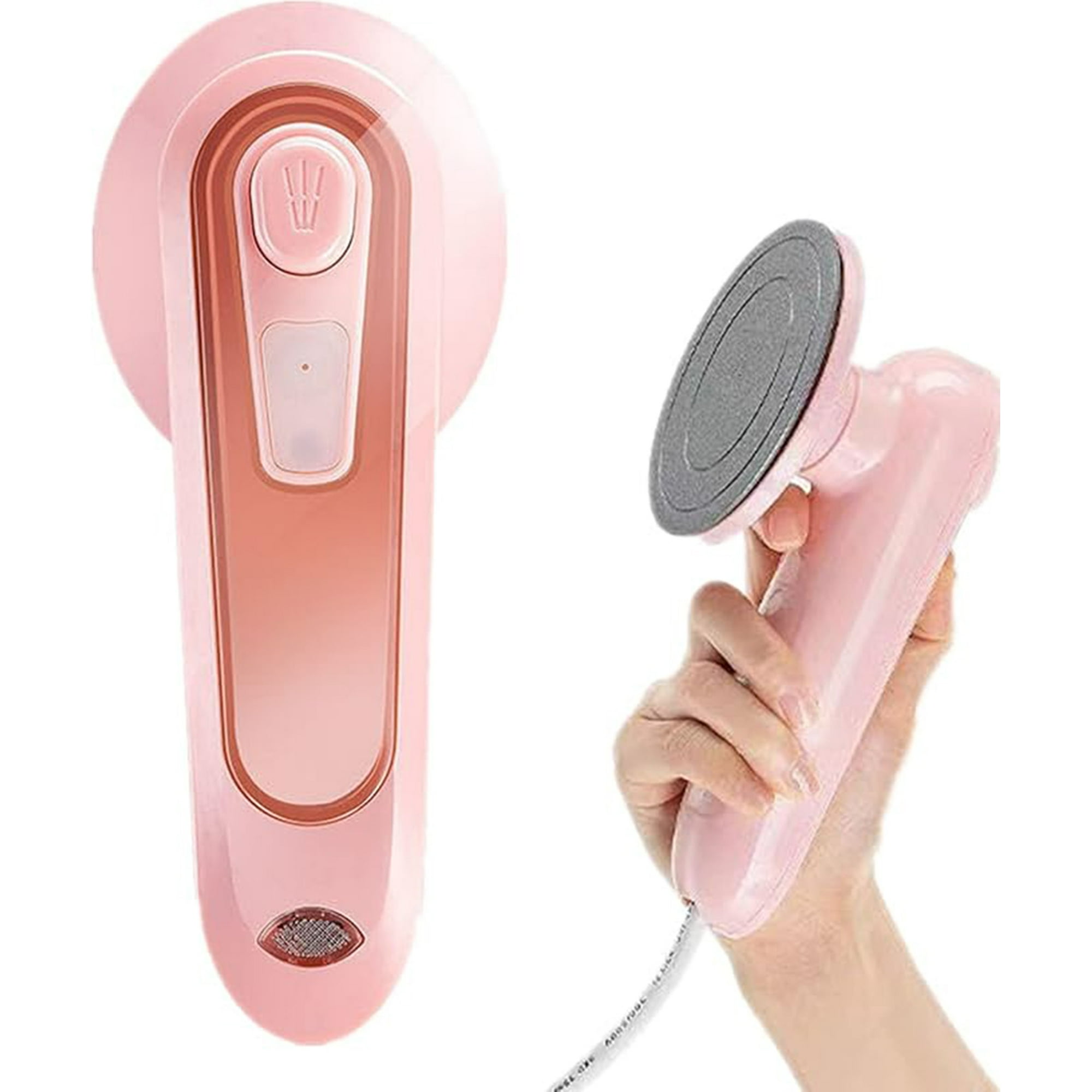 Veat00l - Mini Hierro De Vapor De Viaje - Doble Hierro Seco Y Húmedo, Máquina De Hierro Portátil - Tanque De Agua Integrado De 100 Ml