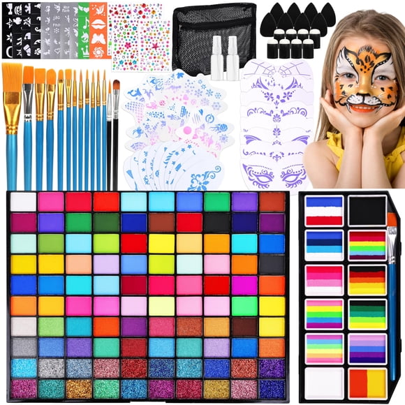 Kit Profesional de Pintura Facial GAJEXNG 100 Colores