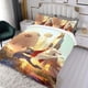 thumbnail image 3 of Liga de Súper Mascotas Conjunto de sábanas temático, trío de piezas, cómodo y amigable con la piel, diseño único, regalo de decoración para el hogar para familiares, amigos y fans, 90 cm * 190 cm, 3 of 6