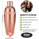 thumbnail image 3 of Set de Coctelera KINGROW de 23 Piezas Oro Rosa, 3 of 7