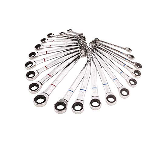 Juego de llaves de trinquete Kobalt, 20 piezas, estándar y métricas