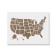 thumbnail image 1 of Plantilla de contorno del mapa de Estados Unidos Stencil Revolution, 1 of 8