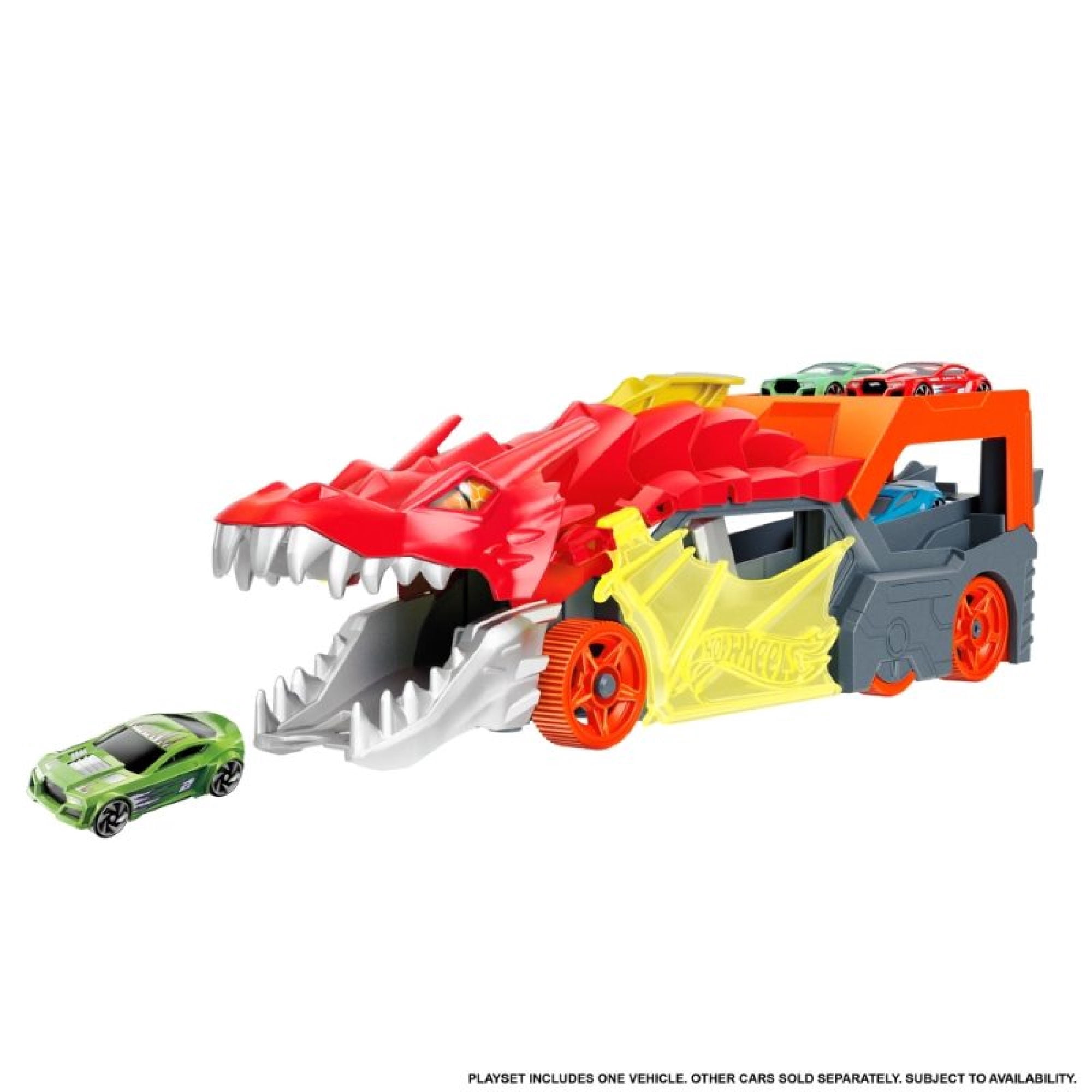 Juguetes Hot Wheels City Pista de Juguete Remolque de Dragón