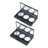 Ioensy - 2X 3 Rejillas Caja De Sombra De Ojos Vacía Caja De Almacenamiento De Cosméticos Diy Mujeres Niñas