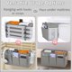 thumbnail image 3 of Organizador de mesita de noche Bedside Caddy Edudif de doble uso, gris, 3 of 7