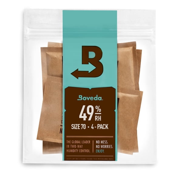 Paquetes de control de humedad Boveda 49% para instrumentos musicales, paquete de 4
