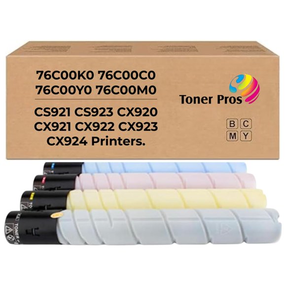 Cartucho de tóner Toner Pros KCMY (paquete de 4) para Lexmark CS92x