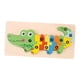 thumbnail image 3 of Rompecabezas De Animales De Madera Coloridos Rompecabezas De Números De Cocodrilo De Madera Para Regalos De Niños, 3 of 5
