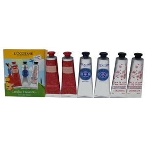 Loccitane - Kit De Manos Lovelier De Para Unisex - 6 X 1 Oz 2 Rosas, 2 Karité Para Piel Seca, 2 Flores De Cerezo