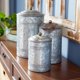 thumbnail image 3 of Tarros decorativos deco 79 juego de 3, 30 cm, gris galvanizado, 3 of 9
