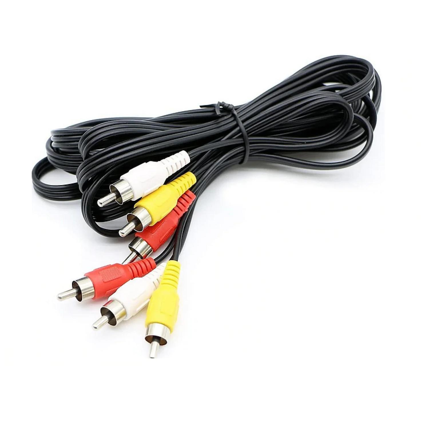 Ultra - Cable Estereo 3 Rca A 3 Rca 180Cm Negro