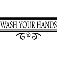Rienda Libre Graphics - Decomural Wash Your Hands Bathroom Ws-16989