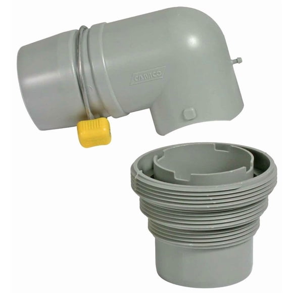 Camco RV Codo Easy Slip y adaptador 4 en 1 Fast Dump