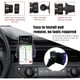 thumbnail image 4 of Soporte universal de cristal para teléfono de coche - Ajustable en 360 grados, seguro para el salpicadero, la rejilla de ventilación y el parabrisas - Compatible con todos los smartphones-Azul, 4 of 5