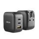 thumbnail image 2 of Cargador MINIX NEO P1 Turbo de pared GaN de 66 W, 3 puertos, 2 puertos USB-C, 1 x USB-A, 2 of 7