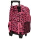 thumbnail image 2 of Mochila rodante Rockland Magenta Leopard de 17 pulgadas con ruedas, 2 of 6