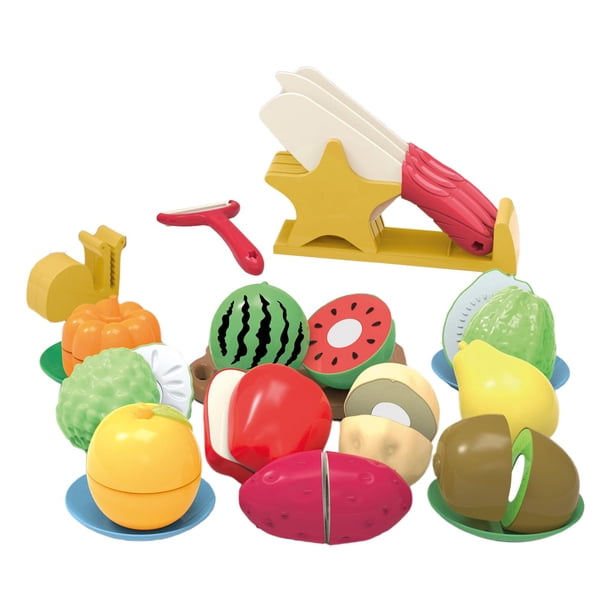 Simulated Holder Stand,Education Toys Cooking Toys Role Play Game,Kitchen Accessories Playset for Kids Toddlers Baby Birthday Gifts 21 piezas rojo