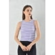 thumbnail image 2 of Polera Musculosa Mujer Morado Rayado Sin Mangas Talla S, 2 of 3