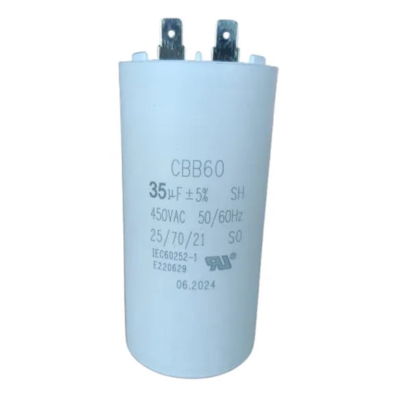 Condensador Capacitor De Partida 35 Uf Con Terminal 450vac