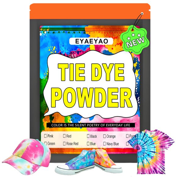 Tinte para telas naranja EYAEYAO para tie dye, ropa y tela, 240 ml