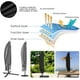 thumbnail image 3 of Funda impermeable para sombrilla de patio, 210D, con cremallera, para sombrillas voladizas de exterior de 2,7 a 4 m, resistente., 3 of 7