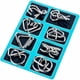 thumbnail image 4 of Juego de rompecabezas de alambre metálico AUKEXLY con 24 modelos para niños y adultos, 4 of 7
