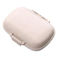 Ioensy - Pastillero Semanal Suplementos Vitaminas Medicamentos Recordatorio Hogar Beige